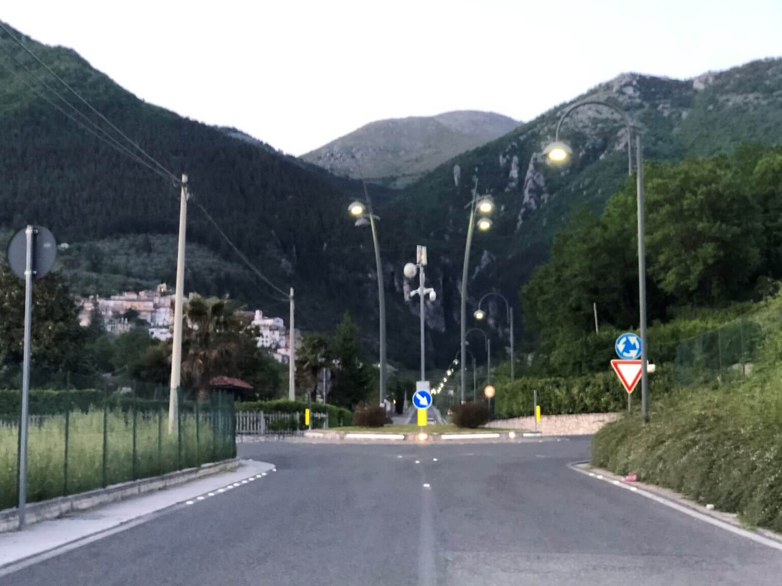 rotonda di fontegreca nei pressi del campo sportivo
